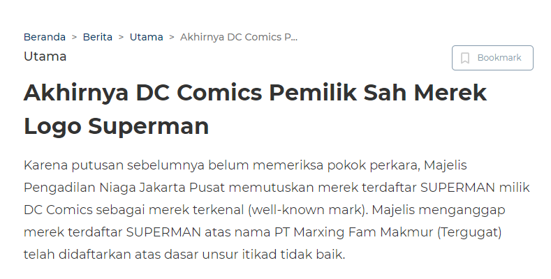 Kasus Logo Supermen di Wafer Supermen